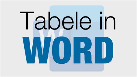 Tutorial Complet Pentru Crearea Unui Tabel In Word