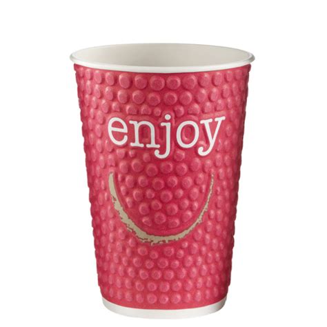 12oz Kraft Ripple Wrap Hot Cup Case 500