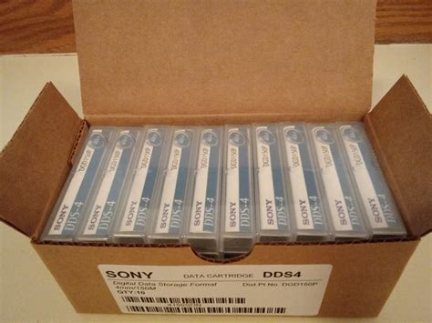 10 Paquet Sony Dds 4 Données Bande Cartouche 20gb40gb Dgd150p Ebay
