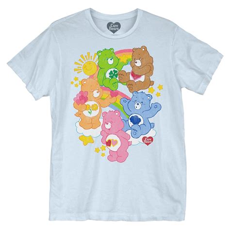 Care Bears Rainbow Party Mens T Shirt Care Bears Goodie Two Sleeves