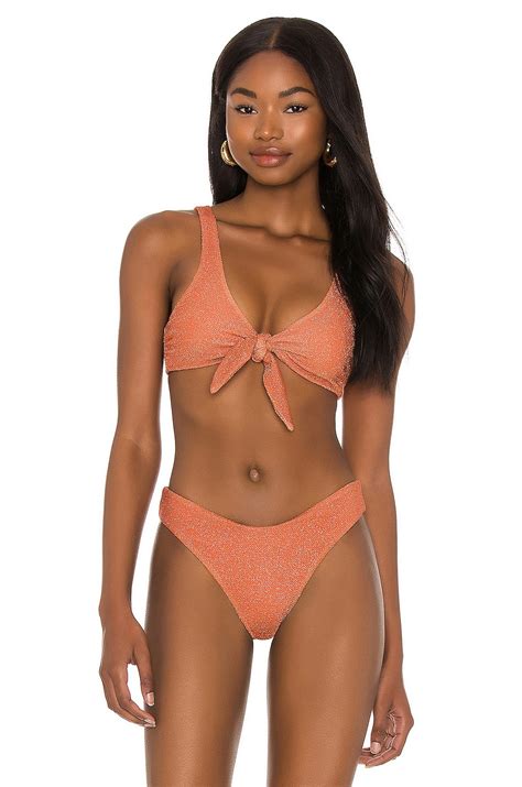 Beach Riot Grace Bikini Top In Chili Revolve