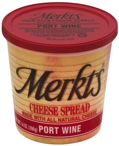 Merkts Port Wine Cheese Spread - 14 oz, Nutrition Information | Innit