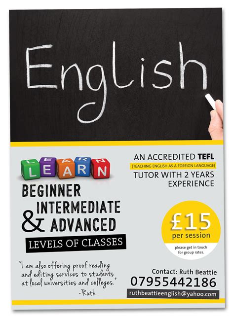 Leaflet Format For English