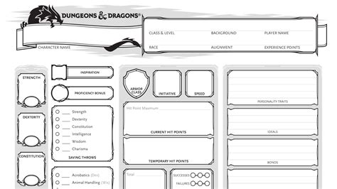 Printable Dnd Character Sheet - prntbl.concejomunicipaldechinu.gov.co