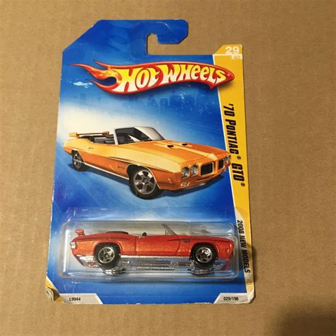Hot Wheels 70 Pontiac GTO Convertible Orange Hobbies Toys Toys Games On Carousell