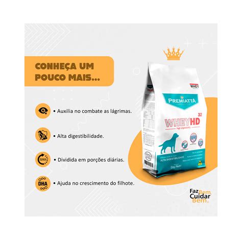 Premiatta Whey Hd Filhote Mais Nutri O Para O Peludo