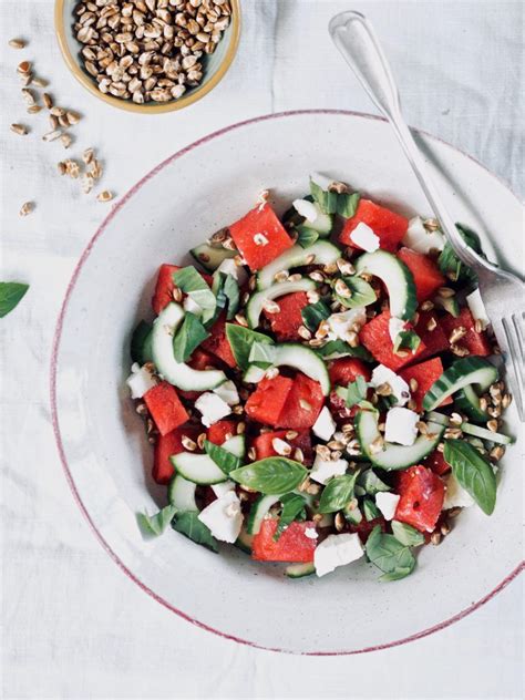 Vandmelonsalat Med Feta Bedste Salat Med Vandmelon Og Feta Opskrift