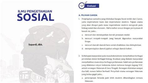 Kunci Jawaban Ips Kelas 8 Halaman 217 Kurikulum Merdeka Evaluasi Tema 3 Soal Pilihan Ganda