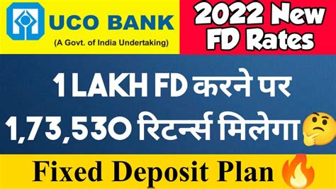 Uco Bank Fixed Deposit Interest Rates Uco Bank Fd Interest Rates