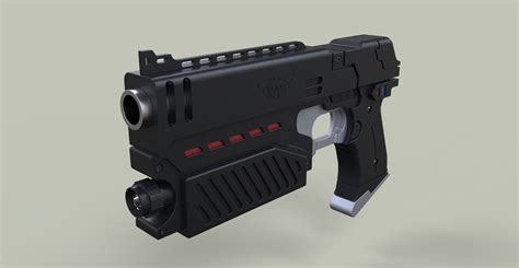 3d Model Lawgiver From Judge Dredd Cgtrader