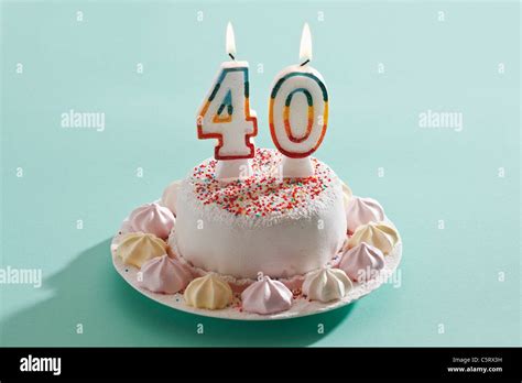 Forty Birthday Cake Banque De Photographies Et Dimages Haute