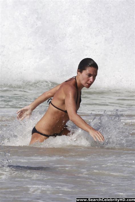 Alessandra Sublet Bikini Candids On Beach In St Barts With Topless