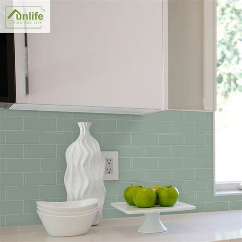 Funlife Sage Subway Backsplash Tile Decals For Kitchen And Etsy Australia