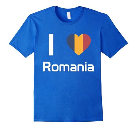 I Love Romania T Shirt Flag Of From Romania Tee Art Artvinatee