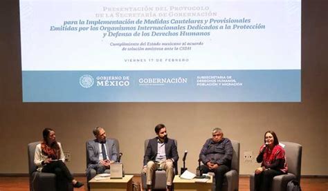 Se presenta protocolo de Gobernación para medidas cautelares y