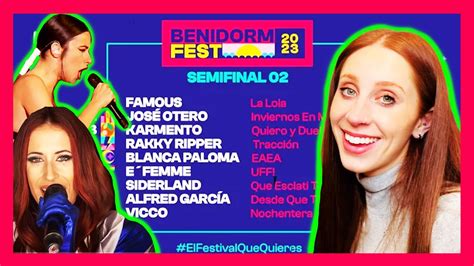 LET S REACT TO BENIDORM FEST SEMI FINAL 2 WHO WILL SPAIN SEND TO