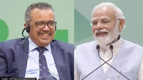 WATCH PM Modi Gives WHO Chief Dr Tedros Gujarati Name Tulsi Bhai