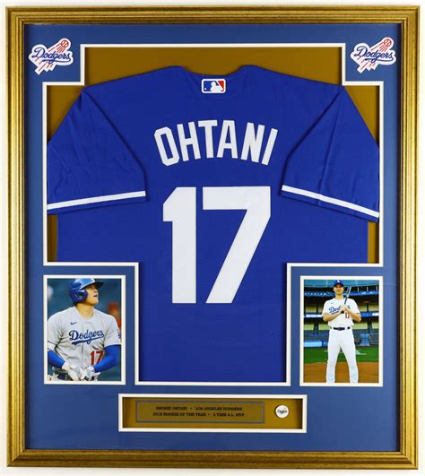 Shohei Ohtani Dodgers Custom Framed Jersey Display With Dodgers Metal ...