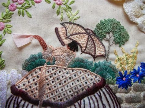 Hayfield Cottage Crinoline Lady Embroidery