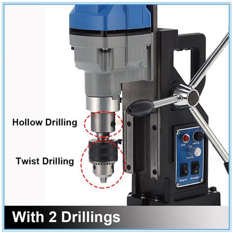 2 In 1 MD40 Electric Magnetic Base Drill Press 1100W 550RPM 10000N 2