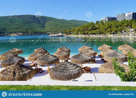 Bodrum Turkey August Snow White Beach Of Lux Hotel With