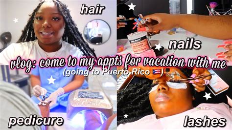 Vlog Come To My Appts For Vacation With Me Hair Nails Brazilian Wax