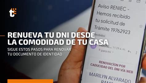 Renovación Del Dni Conoce Cómo Realizar El Trámite Desde Tu Celular Video Nnav Vr