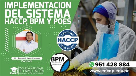 Curso Implementaci N Del Sistema Haccp Bpm Y Poes Sesi N