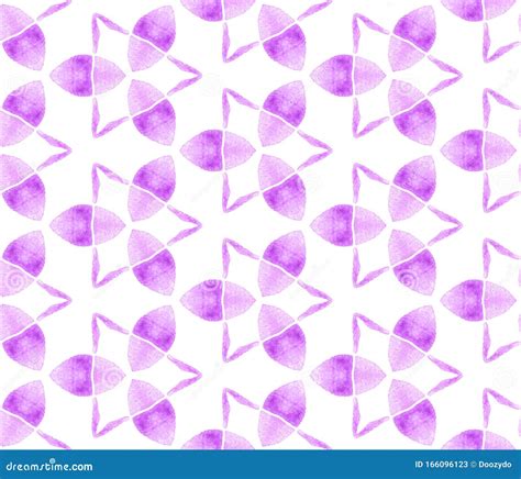 Violet Purple Vintage Retro Seamless Pattern Hand Stock Image Image