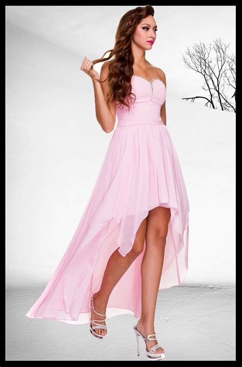 Pink High Low Evening Dress For Prom Or Special Occasions Pinkdress