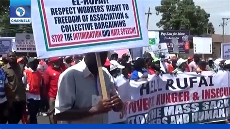 Nigeria Labour Congress Protests Sack Of Members In Kaduna Youtube