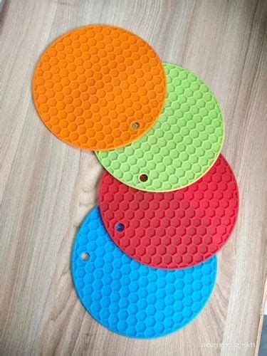 Multicolor Round Silicone Hot Mat For Hotel Size 18cm At Rs 28 Sq Ft In Rajkot