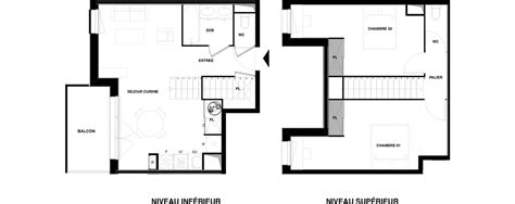 Plan Duplex T3 De 66 54 M² Neuf Résidence « Lecrin Du Bassin à Audenge