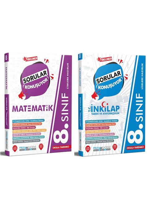 Pruva Akademi 8 Sınıf Matematik İnkılap Sorular Konuşuyor Seti 2