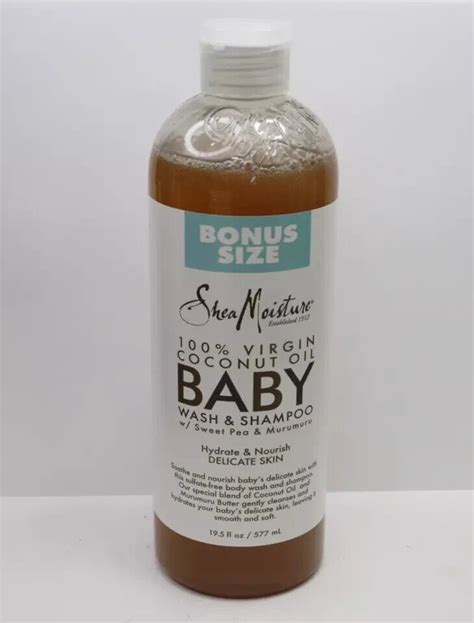 SHEA MOISTURE 100 VIRGIN COCONUT OIL BABY WASH SHAMPOO 19 5 OZ LOT