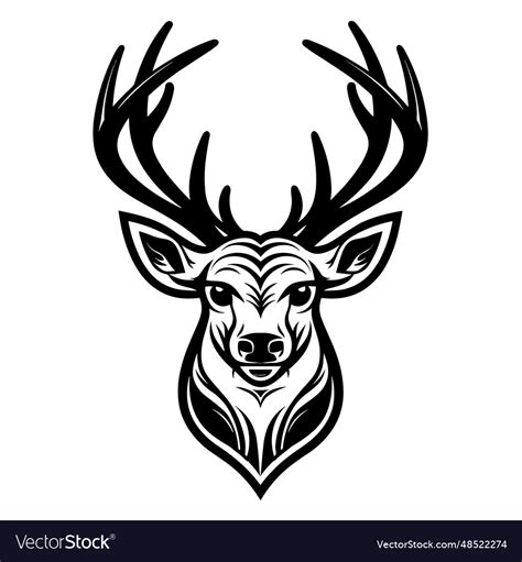 Deer Silhouettes Royalty Free Vector Image Vectorstock