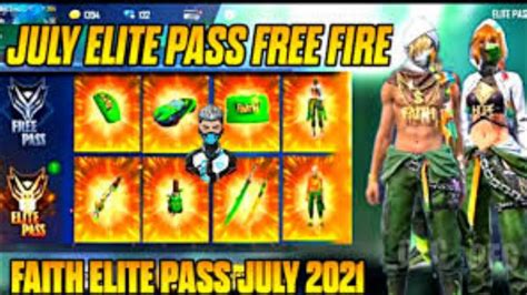 July Elite Pass Free Fire Free Fire Season Elite Pass Full