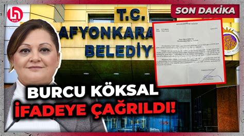 SON DAKİKA Afyon Valiliği CHP li başkan Burcu Köksal ı ifadeye