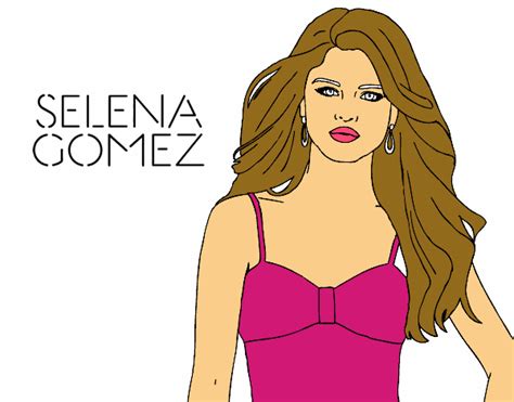 Dibujo De Selena Gomez Pintado Por En Dibujos Net El D A A Las