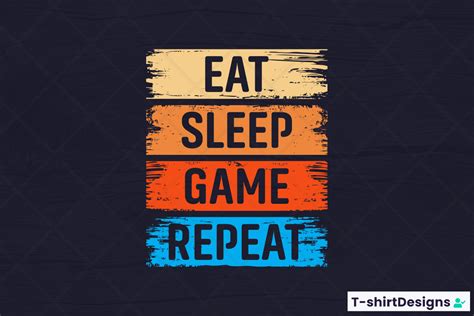 Eat Sleep Game Repeat Graphic By T Shirtdesigns · Creative Fabrica