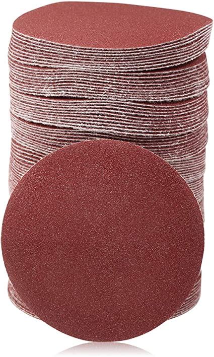 SPEEDWOX 100pc 3 Inch Sanding Discs Hook And Loop Sandpaper 120 Grit