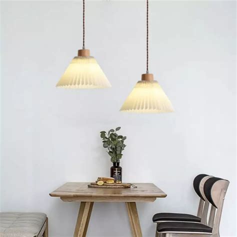 Modern Beige Pleated Pendant Light Ping Lighting