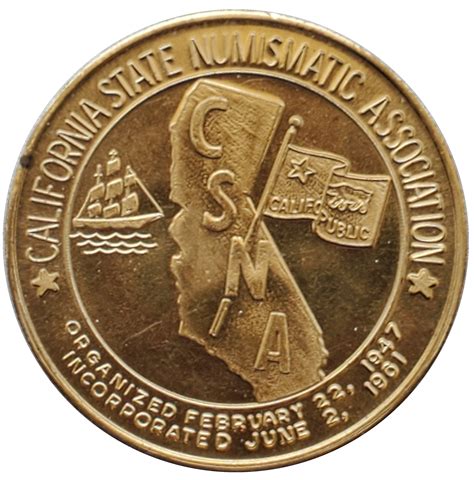 Medal California State Numismatic Association 66th Convention