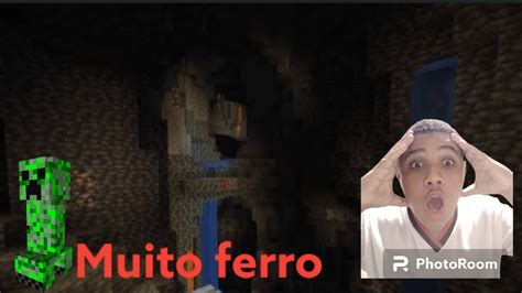 Enconteri Muito Ferro Na Caverna Minecraft Supremo YouTube