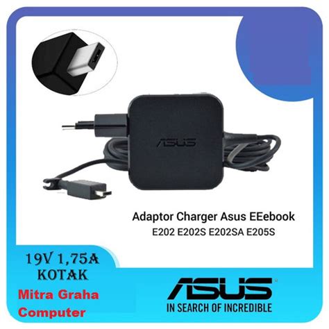 Jual Adaptor Charger Laptop Asus E202sa E202s E202 19v 175a Original Kota Pekanbaru Mitra