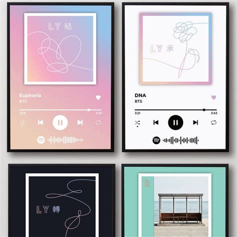 Love Yourself Answer Bts Print K Pop Wall Art A4 Bangtan Etsy