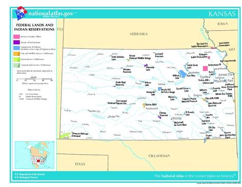 Kansas Federal Lands And Indian Reservations United States Full Size