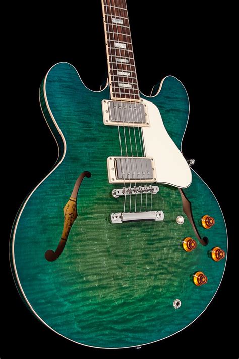 Gibson Custom Shop Memphis Es Figured Aquamarine Bigfoot Guitars