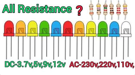 Led Light Directly 220 V Ac To 37v Dc Led Resistance Calculation