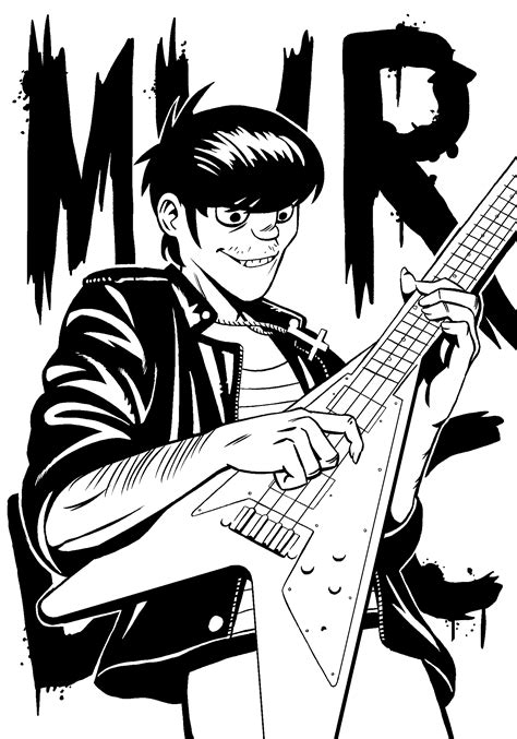 I Drew Murdoc On The Bass Gorillaz